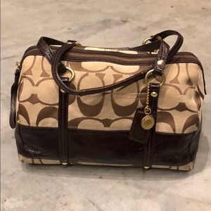 Coach Signature Canvas Satchel